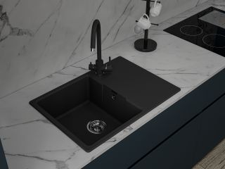 Мойка кухонная GranFest URBAN 668L черный